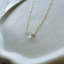 Load image into Gallery viewer, HERKIMER DIAMOND BABY PAPER CLIP NECKLACE
