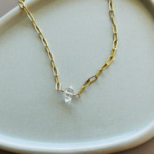 Load image into Gallery viewer, HERKIMER DIAMOND PAPER CLIP NECKLACE
