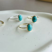 Load image into Gallery viewer, KINGMAN TURQUOISE OVAL RING
