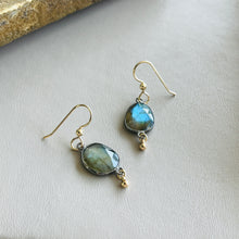 Load image into Gallery viewer, LABRADORITE EARRINGS
