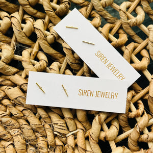 BAR STUD EARRINGS