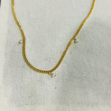 Load image into Gallery viewer, PEARL CURB NECKLACE
