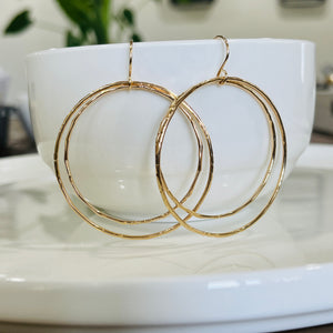 DUO HOOP EARRINGS