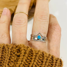 Load image into Gallery viewer, TIFFANY BLUE OPAL RING SET
