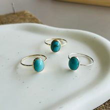 Load image into Gallery viewer, KINGMAN TURQUOISE OVAL RING
