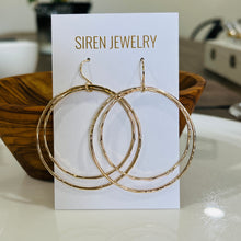 Load image into Gallery viewer, DUO HOOP EARRINGS
