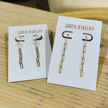Load image into Gallery viewer, SPARKLE CHAIN EARRINGS
