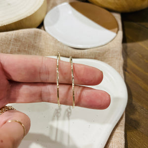 CHAIN HOOP EARRINGS