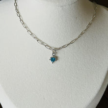 Load image into Gallery viewer, SILVER BLUE TOPAZ NECKLACE
