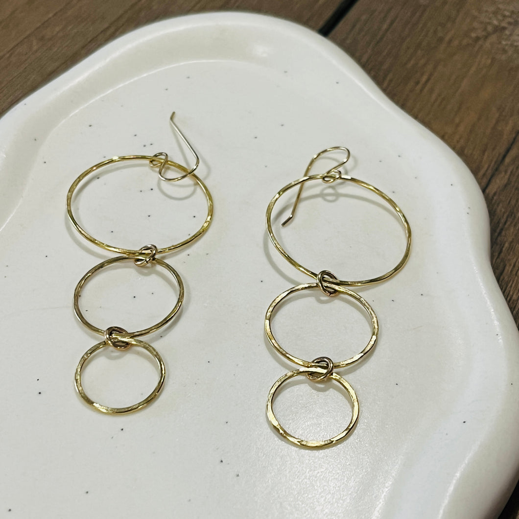 TRIPLE HOOP EARRINGS