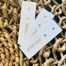 Load image into Gallery viewer, TINY OPAL STUD EARRINGS
