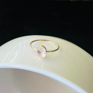 RAINBOW MOONSTONE OVAL RING