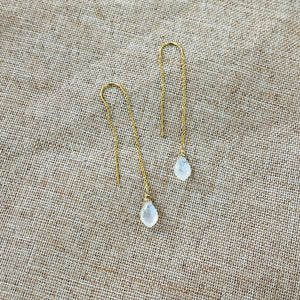 GEM THREADER EARRINGS