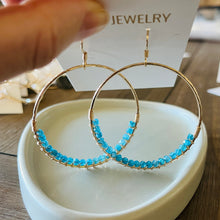 Load image into Gallery viewer, BLUE APETITE HOOPS
