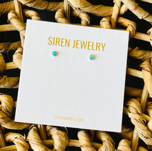 Load image into Gallery viewer, TINY OPAL STUD EARRINGS
