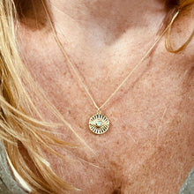 Load image into Gallery viewer, OPAL EVIL EYE COIN NECKLACE
