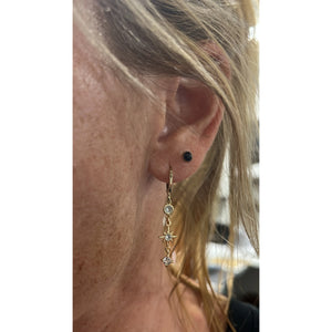 NORTH STAR HUGGIE EARRINGS