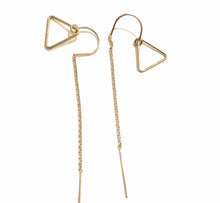 Load image into Gallery viewer, TRIANGLE THEADER EARRINGS
