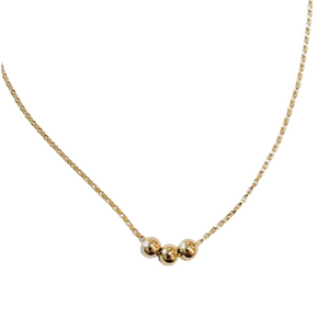 3 BALL NECKLACE