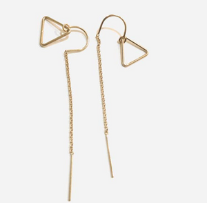 TRIANGLE THEADER EARRINGS