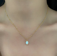 Load image into Gallery viewer, LEYLA OPAL &amp; CZ NECKLACE
