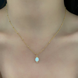 LEYLA OPAL & CZ NECKLACE