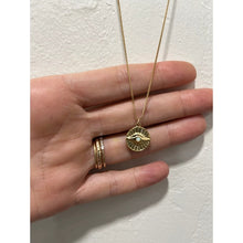Load image into Gallery viewer, OPAL EVIL EYE COIN NECKLACE
