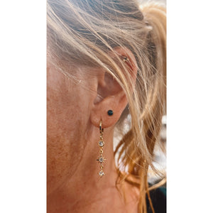 NORTH STAR HUGGIE EARRINGS