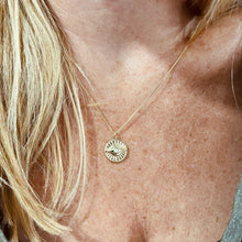 Load image into Gallery viewer, OPAL EVIL EYE COIN NECKLACE
