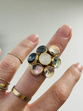 Load image into Gallery viewer, MEGA RAINBOW MOONSTONE RING
