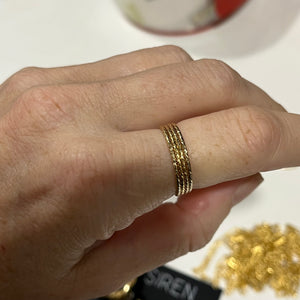 GLITTER STACKING RING