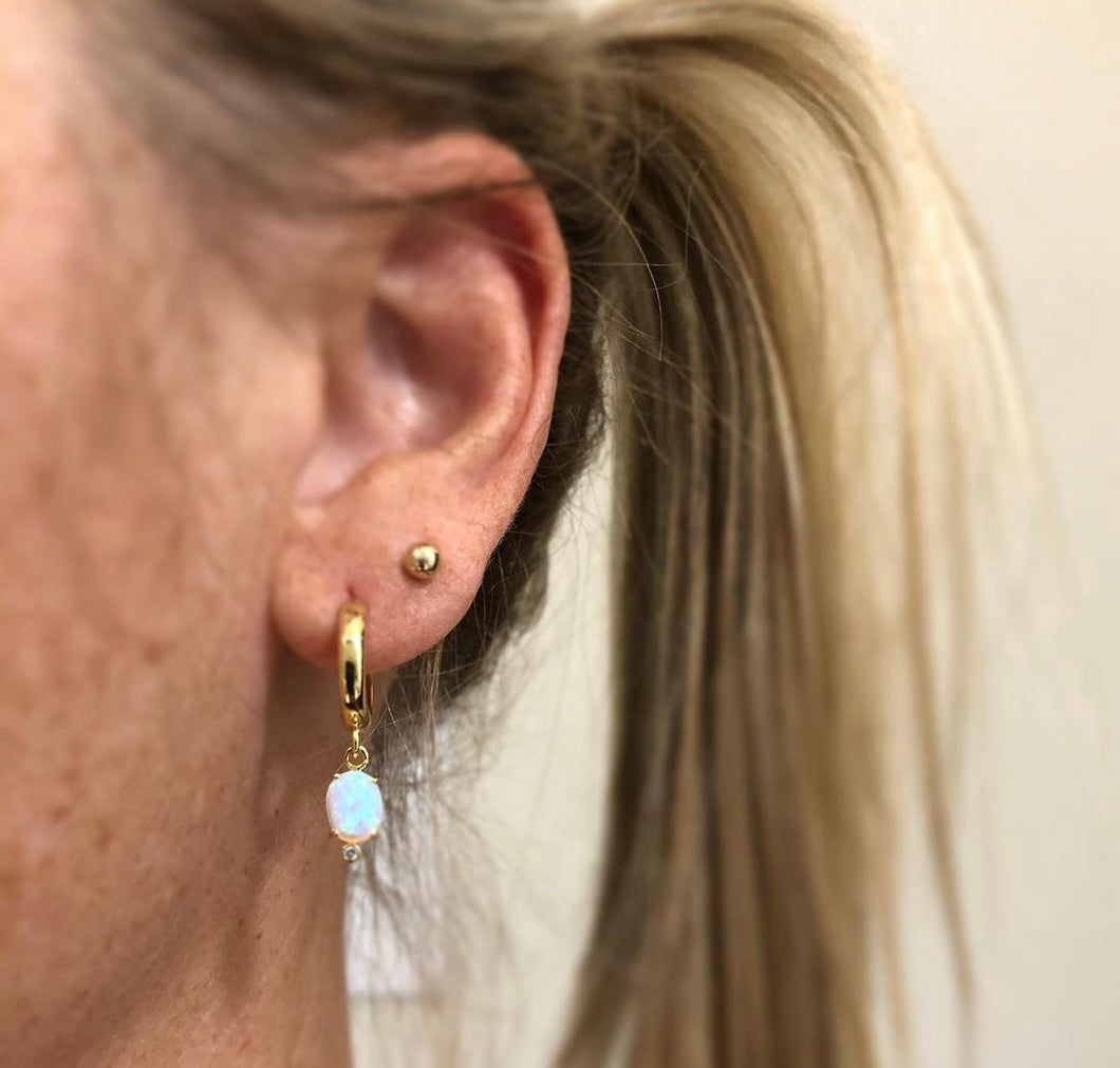 LEYLA OPAL & CZ EARRINGS