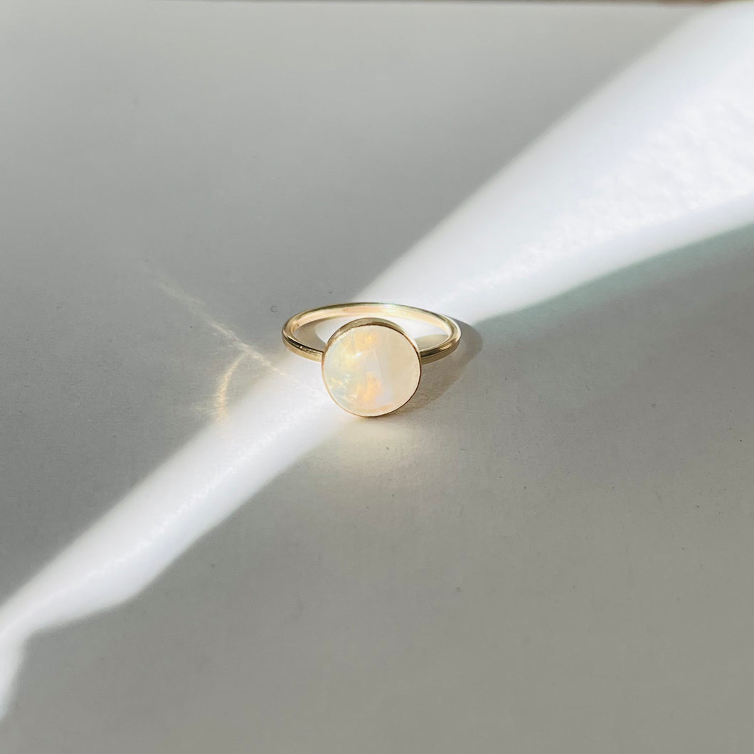 MEGA RAINBOW MOONSTONE RING