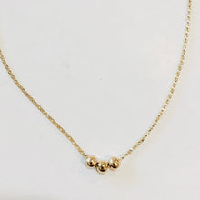 Load image into Gallery viewer, 3 BALL NECKLACE
