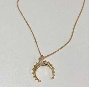 OPAL CRESCENT NECKLACE