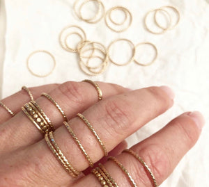 SPARKLE STACKING RING